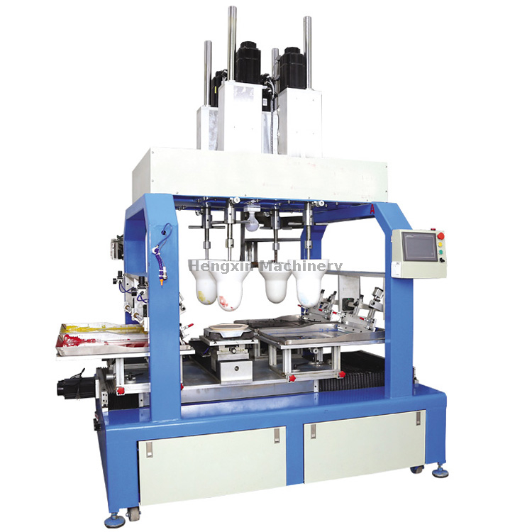 آلة طباعة وسادة أواني الطعام الخزفية بأربعة ألوان (HX-350-4P)